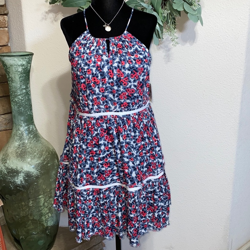 NWT! Nordstrom- Ivory Egret Shadow Floral Girls Dress Sz XL